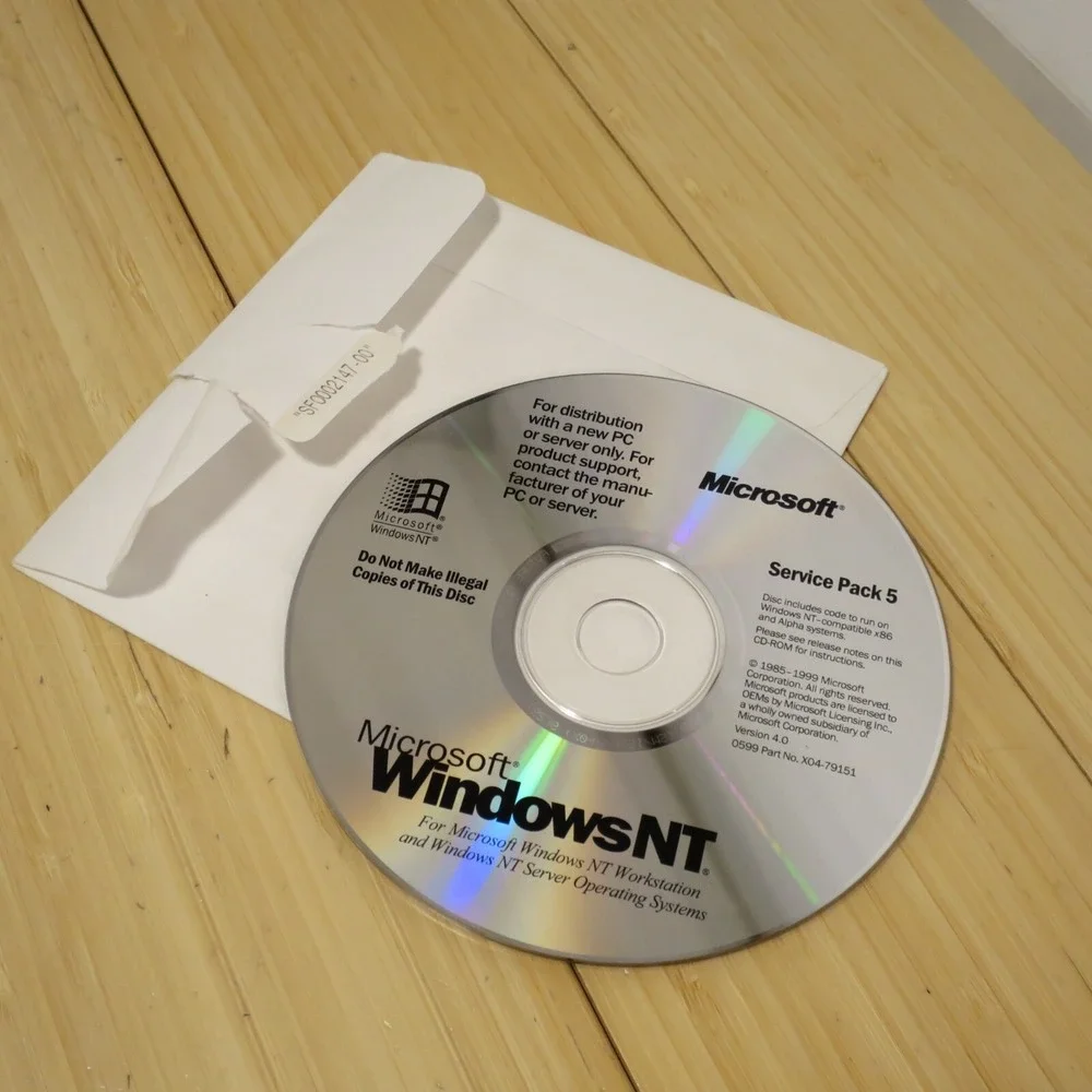 Service Pack 5 SP5 Installation Update CD-ROM 1999‎ FOR Microsoft Windows NT